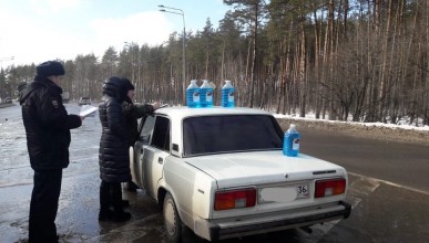 Рейды по изъятию «незамерзайки» в Северном районе Воронежа 