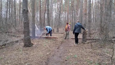 Экологическая акция в природном парке «Северный лес»  . Уборка мусора. Северный район. Воронеж. 
