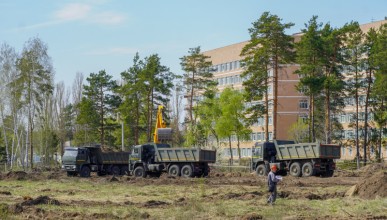 Строительство быстровозводимой инфекционной больницы началось в Воронеже. Северный район. Коронавирус.