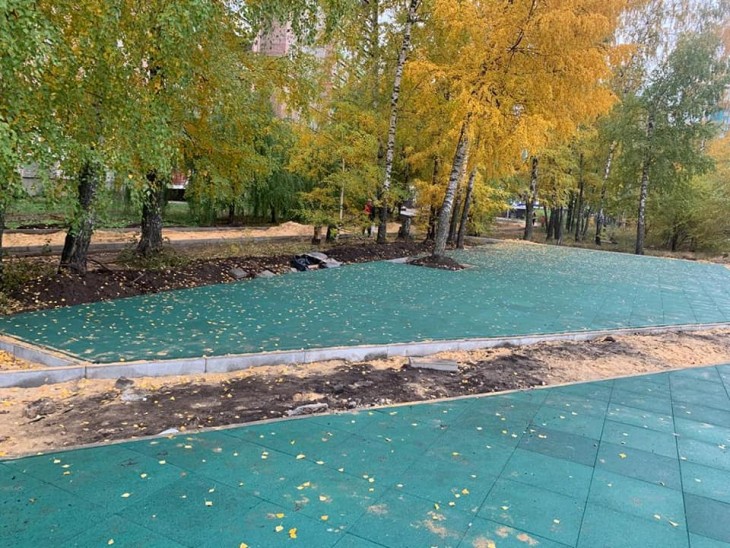 В Северном районе завершается благоустройство сразу четырех скверов