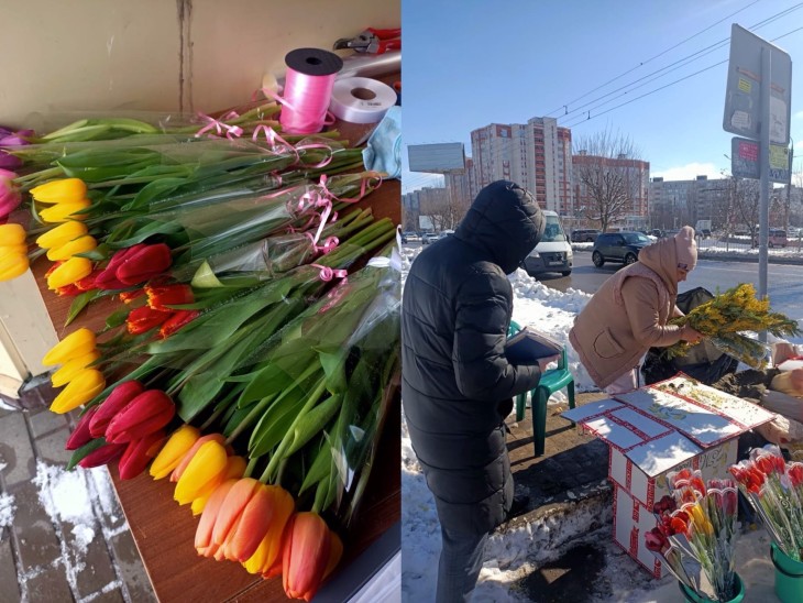 В Северном районе прошли рейды по пресечению торговли нелегальной цветочной продукцией