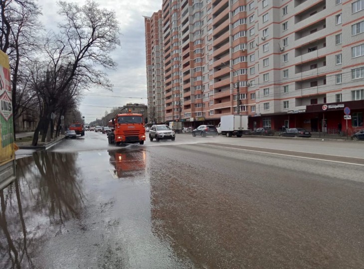 Уборка улично-дорожной сети в Северном районе