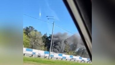У областной больницы в Воронеже произошёл пожар: появилось видео