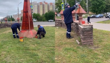 В Северном районе обновляют один из символов Воронежа