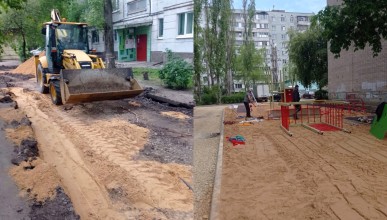 В Северном районе продолжается благоустройство дворов 