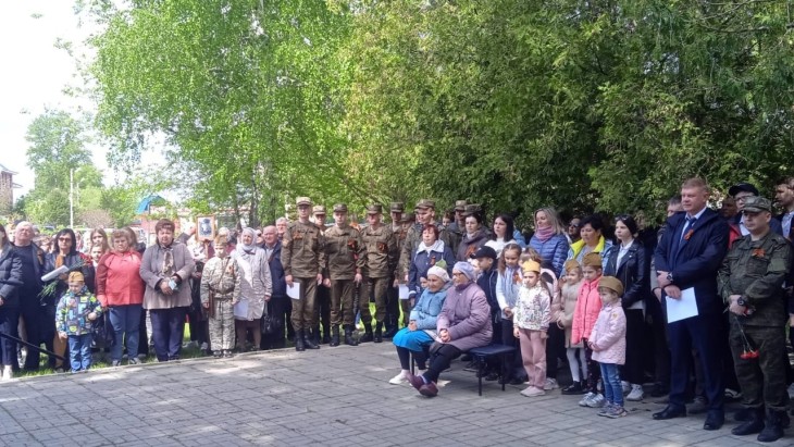 Торжественный митинг в Подгорном