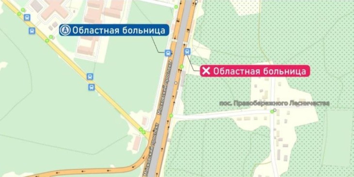 Воронежские чиновники рассказали, почему убрали остановку у областной больницы