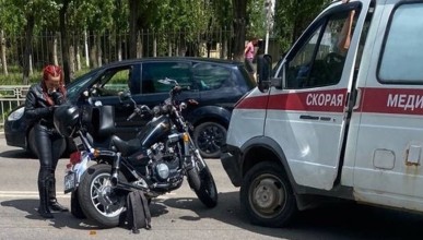 Водителя скорой оштрафовали после ДТП с мотоциклом в Воронеже