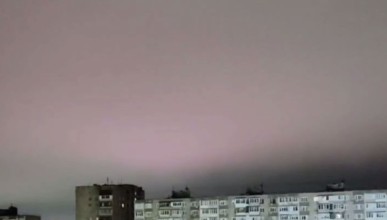 Таинственное свечение в ночном небе озадачило воронежцев