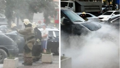 Работники одного из воронежских магазинов оказали помощь в тушении пожара Воронеж Северный район 