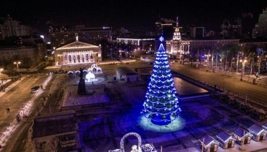 За сколько установят новогоднюю елку в Воронеже в этом году? Воронеж Северный район 