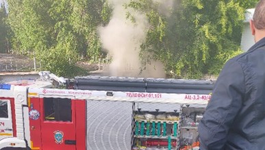 Пожар в подземном гараже у Северного сияния. Воронеж Северный район