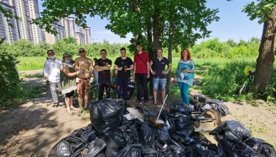 4 июля прошел субботник в яблоневом саду. Воронеж Северный район