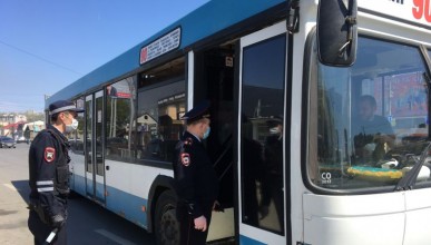 В городе увеличатся полицейские проверки ношения масок в транспорте Воронеж Северный район