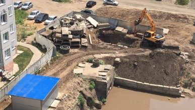 В Северном микрорайоне возобновилась несанкционированная стройка Северный район Воронеж